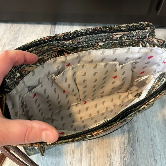 Sakroots Crossbody Small Purse Bag, Coated Canvas, Sienna Spirit Desert Print - Picture 6 of 12